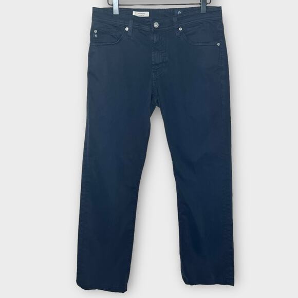 AG Adriano Goldschmied the protege straight leg navy pants chinos size 30 x 29 - Picture 2 of 8